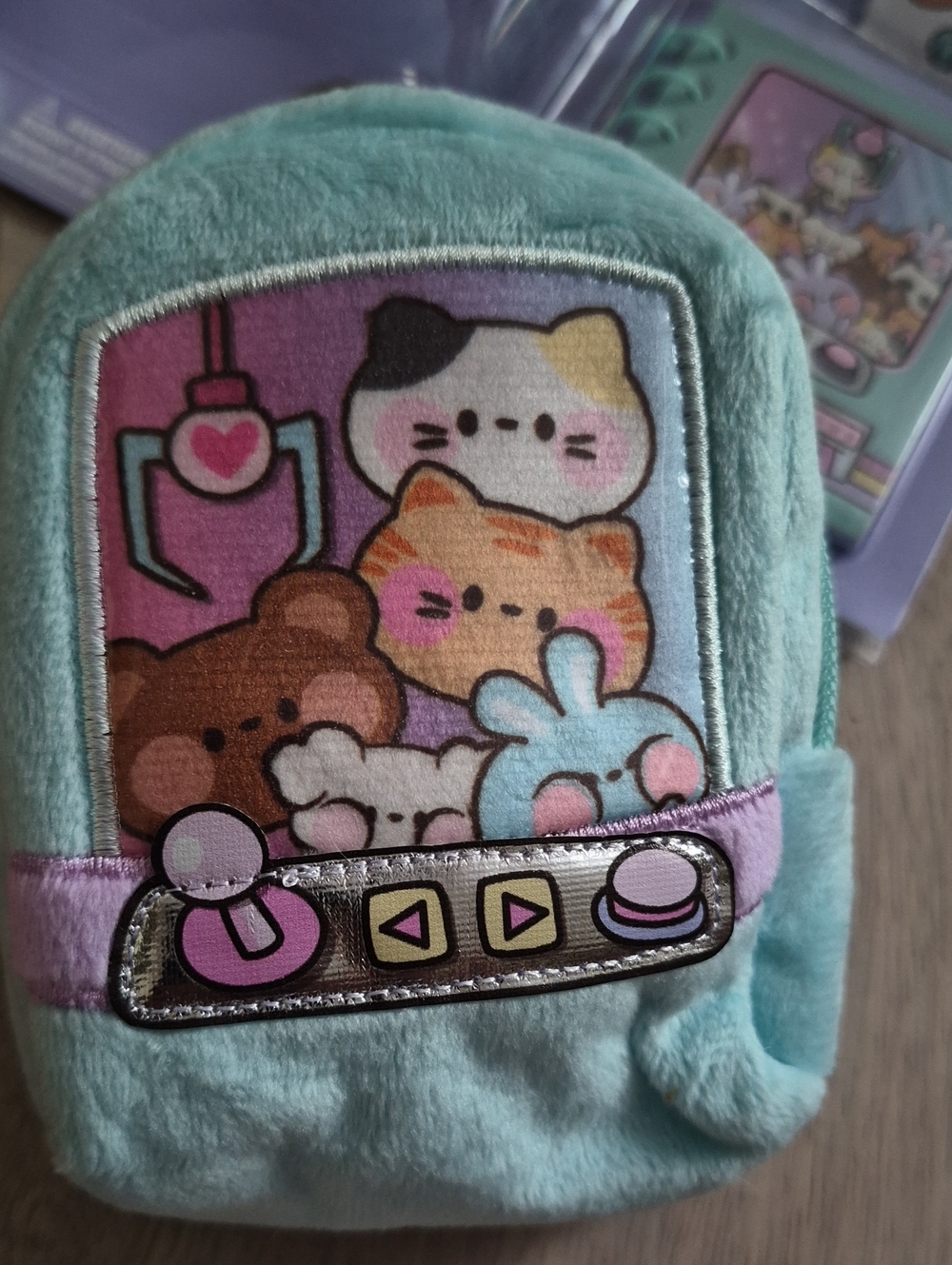 Claire's Mini Backpack Plush Key Chain Notebook Pen Eraser Supplies New